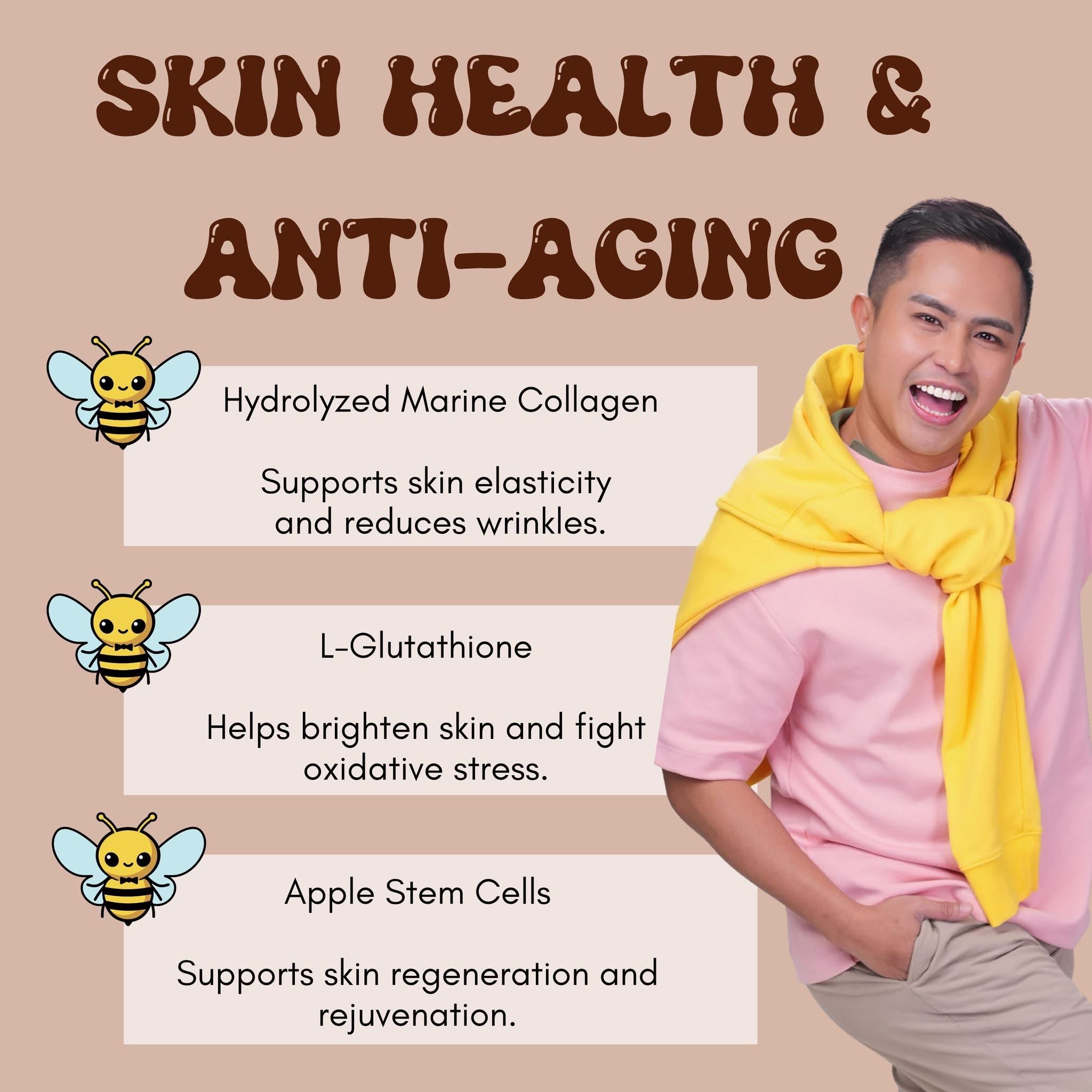 Hubby Bee Fit 16 in 1 Coffee - 18g x 10 Sachets | Premium Coffee Blend Infused with Natural Ingredients for Health and Vitality