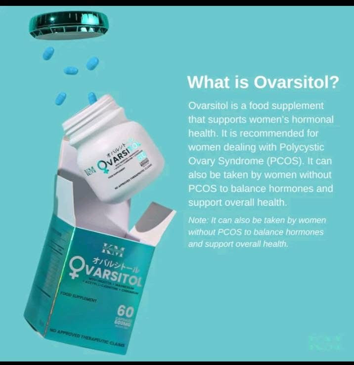 KAT MELENDEZ OVARSITOL Women’s Hormone Balance Supplement | Myo-Inositol + Magnesium + Acetyl L-Carnitine + Chromium | Supports Hormonal Health, Fertility & Metabolism | 60 Capsules