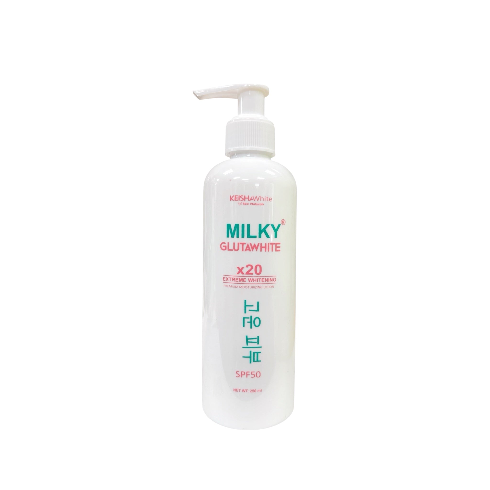 KEISHA White Skin Naturals Milky GlutaWhite Body Lotion SPF 50 for daily skin care