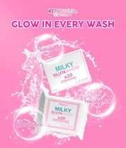 KEISHA White Skin Naturals Milky GlutaWhite Premium Soap keeps skin hydrated and soft after every wash.