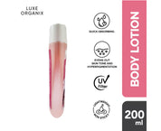 Luxe Organix Niacinamide + Alpha Arbutin Body Lotion deeply moisturizes the skin