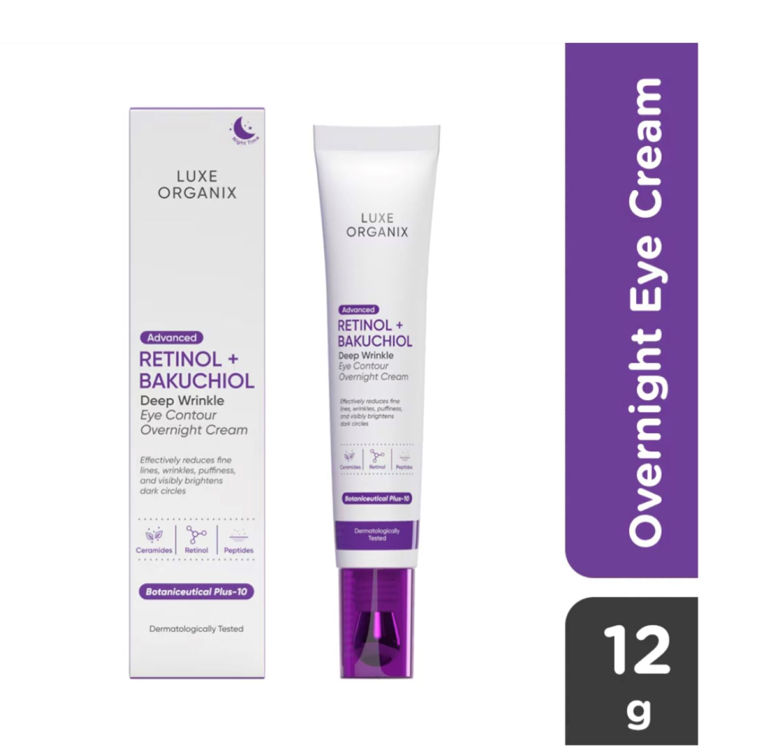 LUXE ORGANIX Advanced Retinol + Bakuchiol Deep Wrinkle Eye Contour