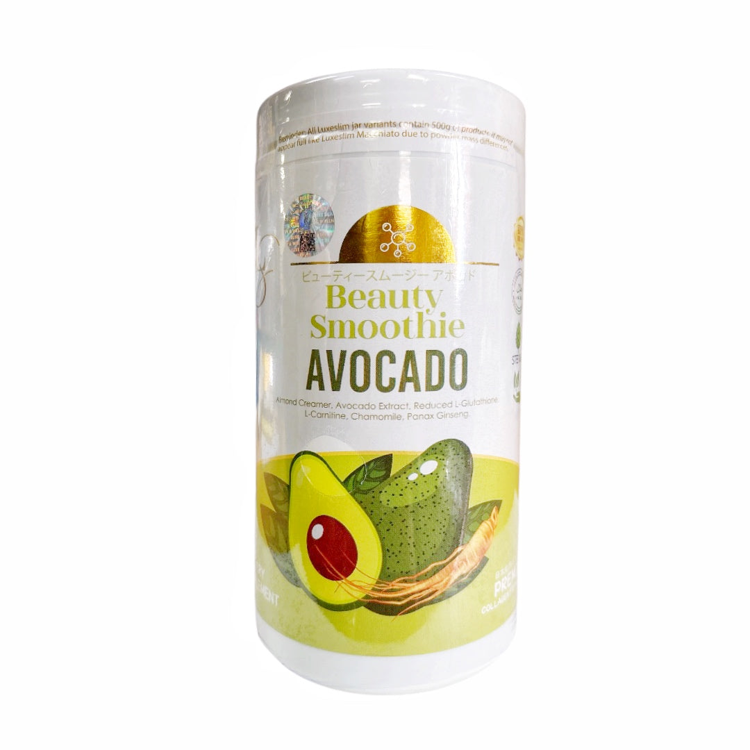 Luxe Slim Half Kilo Beauty Smoothie AVOCADO Hydrolyzed Marine Collagen Drink