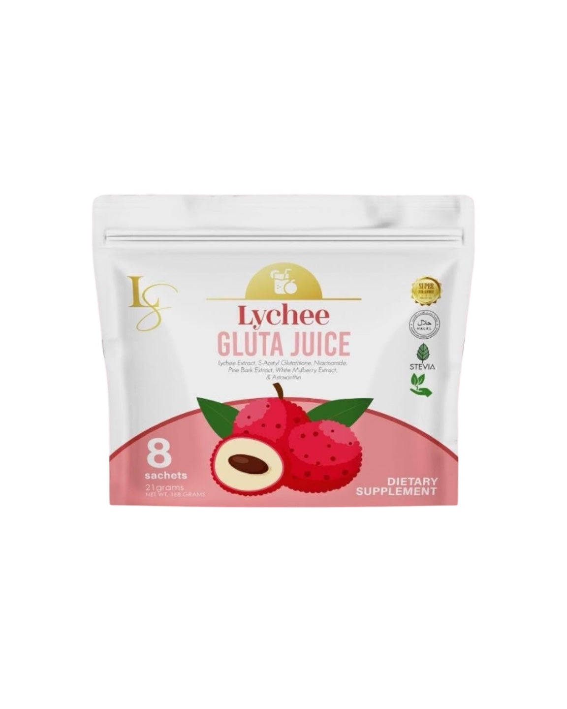 Luxe Slim Lychee Gluta Juice 21g x 8 Sachets – D Nelson Enterprises