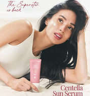 LUXELLE Centella Sun Serum SPF 50 PA++++ - Lightweight, Non-Greasy Sunscreen with Centella Asiatica