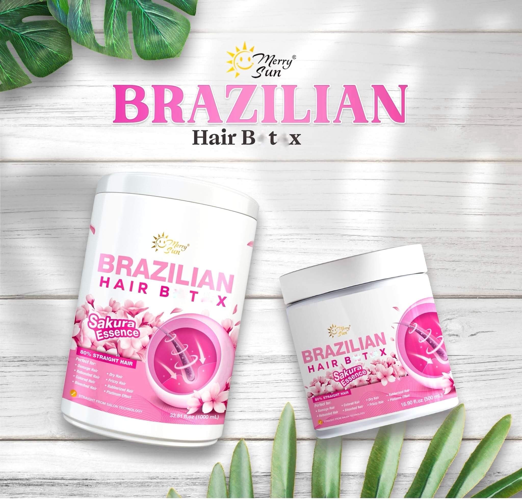 Merry Sun Brazilian Hair BTX soft and silky hair professional formula