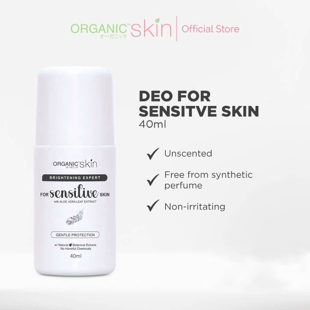Organic Skin Japan Deodorant for Sensitive Skin Aloe Vera for daily freshness