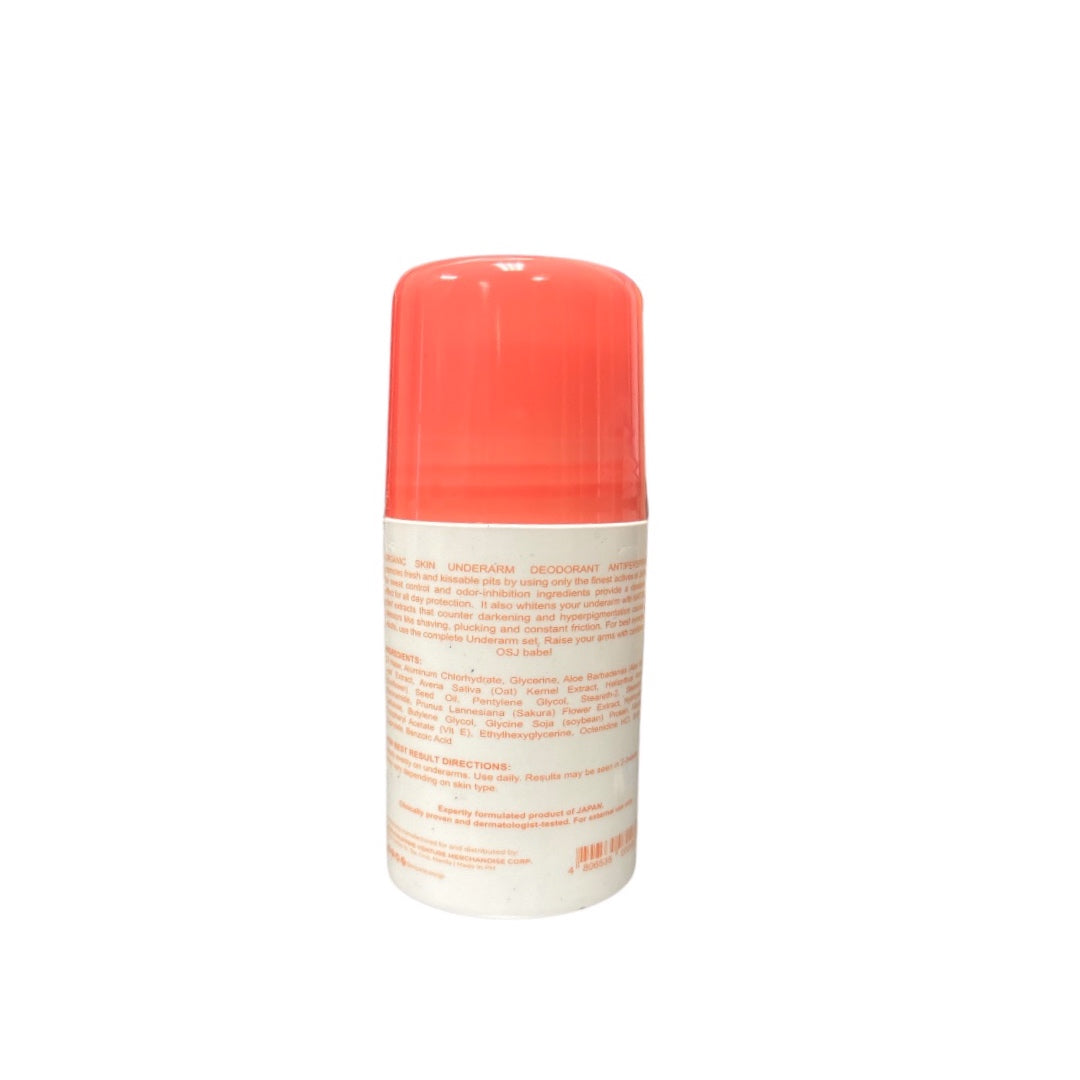 OSJ long-lasting organic deodorant for all-day confidence, 40ml.