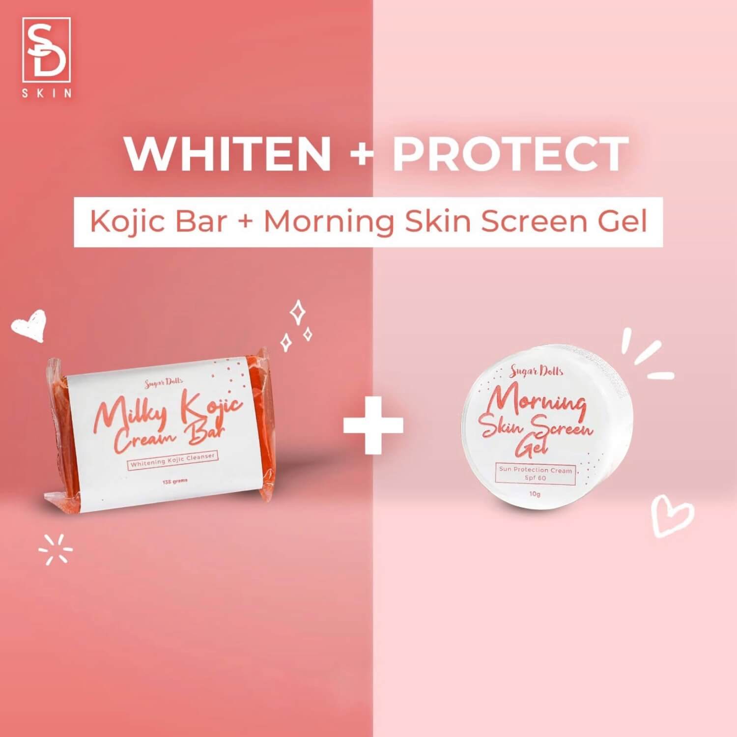 Gentle skincare essentials from Sugar Dolls SD SKIN, suitable for everyday use.