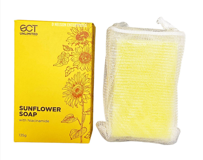 2 Bars SCT Unlimited Sunflower Soap with Niacinamide, 135g Each