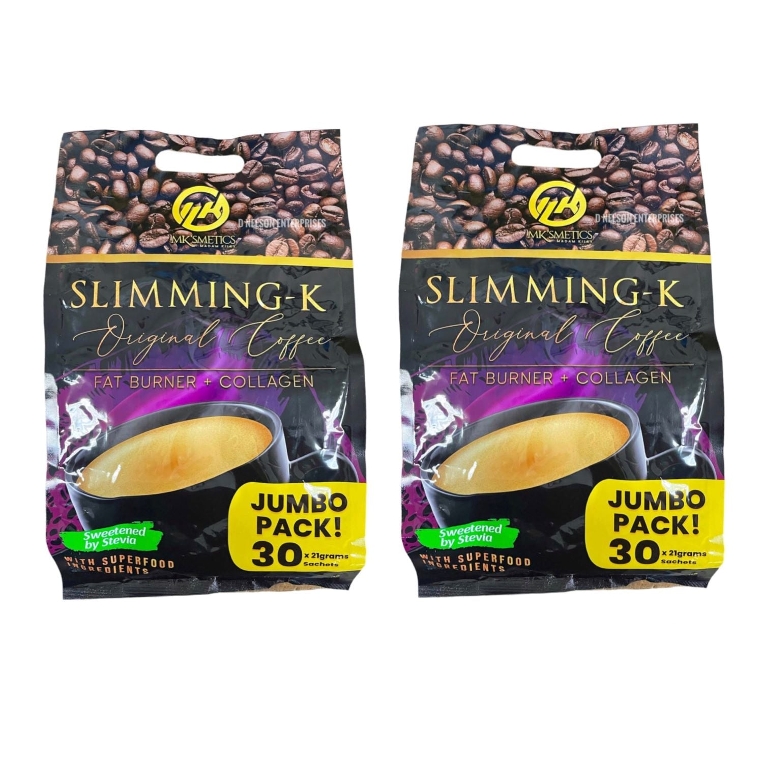2 Bags Jumbo Pack Slimming-K Coffee + Collagen by Madam