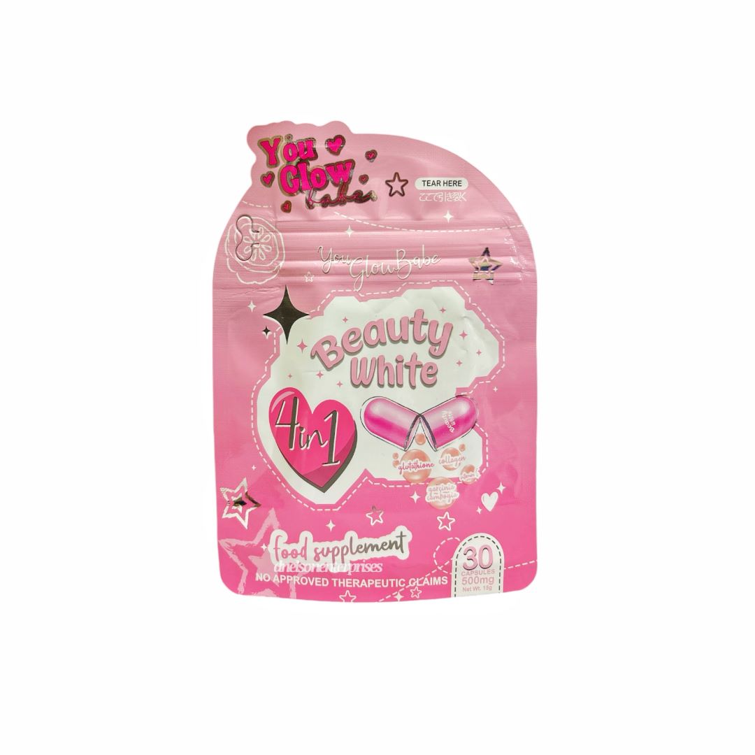 You Glow Babe BEAUTY WHITE 4 in 1 Glutathione Capsules, Japan Formula D Nelson Enterprises You Glow Babe BEAUTY WHITE 4 in 1 Glutathione Capsules, Japan Formula D Nelson Enterprises