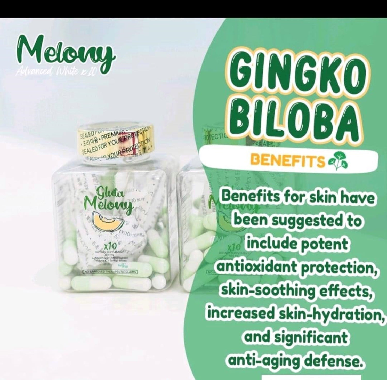 Melony Advanced White x 10 with Gingko Biloba Antiaging Hydrating