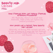 Dear Face Beauty Milk Premium Japanese Lychee Swiss Stemcell Drink 10 Sachets