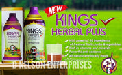 4 Bottles KINGS HERBAL Fruits Vegetables & Herb Fusion Food Supplement 1000ml 100% Organic
