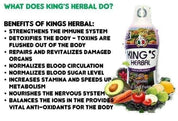 4 Bottles KINGS HERBAL Fruits Vegetables & Herb Fusion Food Supplement 1000ml 100% Organic