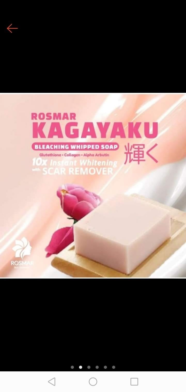 3 Bars ROSMAR Kagayaku Vanilla Whipped Soap Scar Remover, 75g each