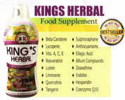 4 Bottles KINGS HERBAL Fruits Vegetables & Herb Fusion Food Supplement 1000ml 100% Organic