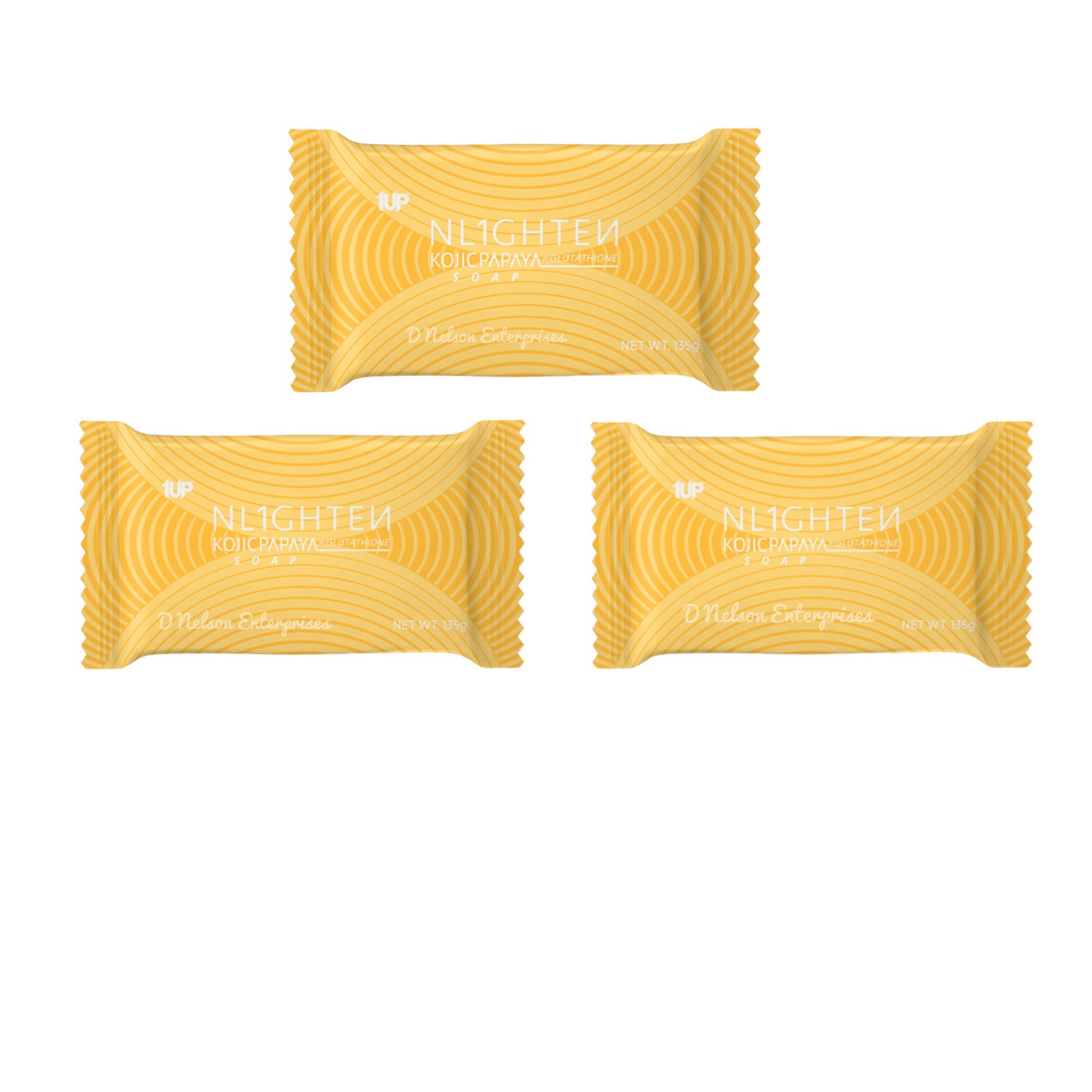 Nlighten Soap with Kojic Acid and Glutathione by NWorld-3Pc – D 