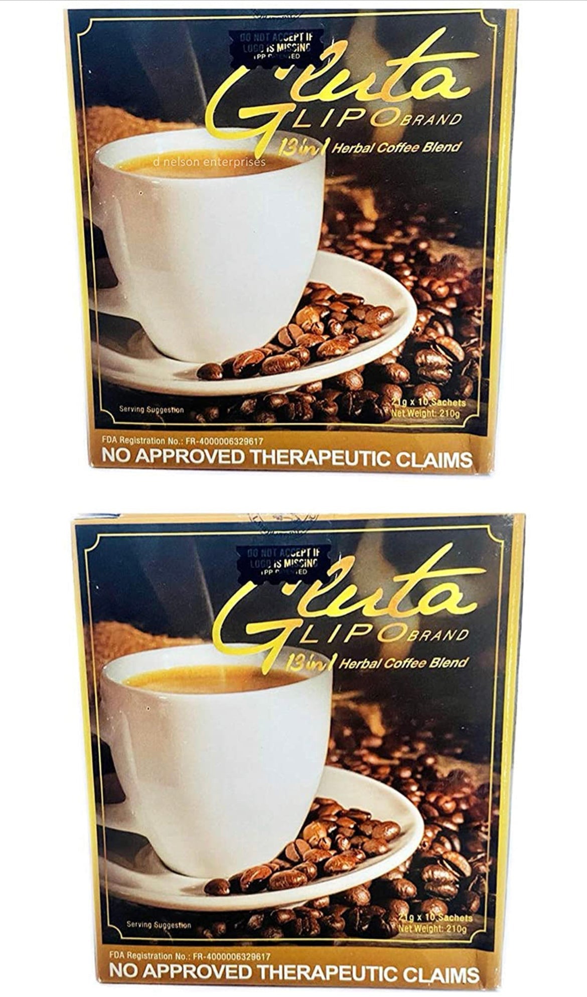 GlutaLipo Gluta Lipo Coffee 13-in-1- 40 Sachets
