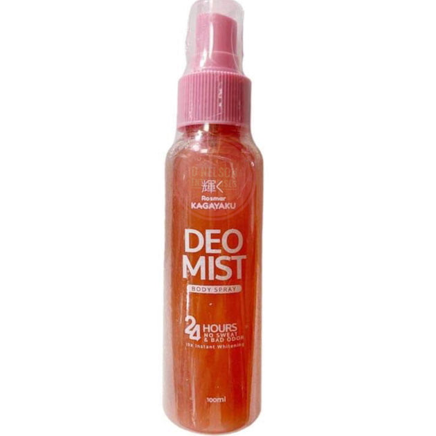 4 Bottles Rosmar Kagayaku Deo Mist Body Spray 24 Hours No Sweat & Bad