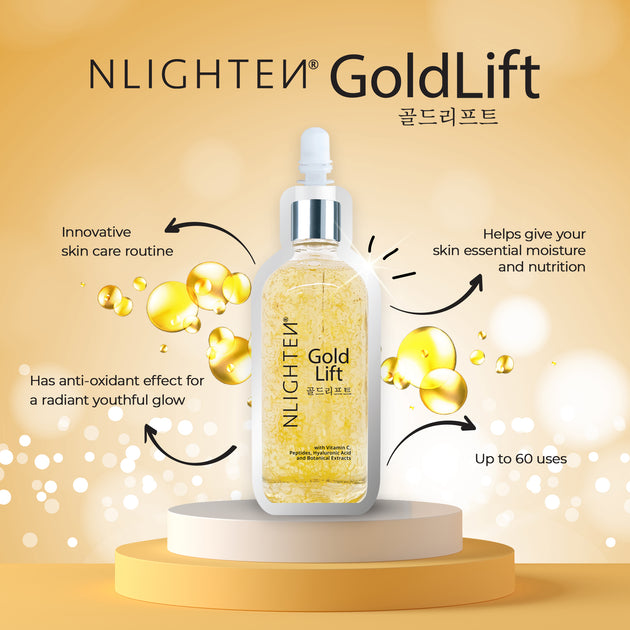 NLIGHTEN Gold Lift Facial Essence, 30ml - Made in Korea