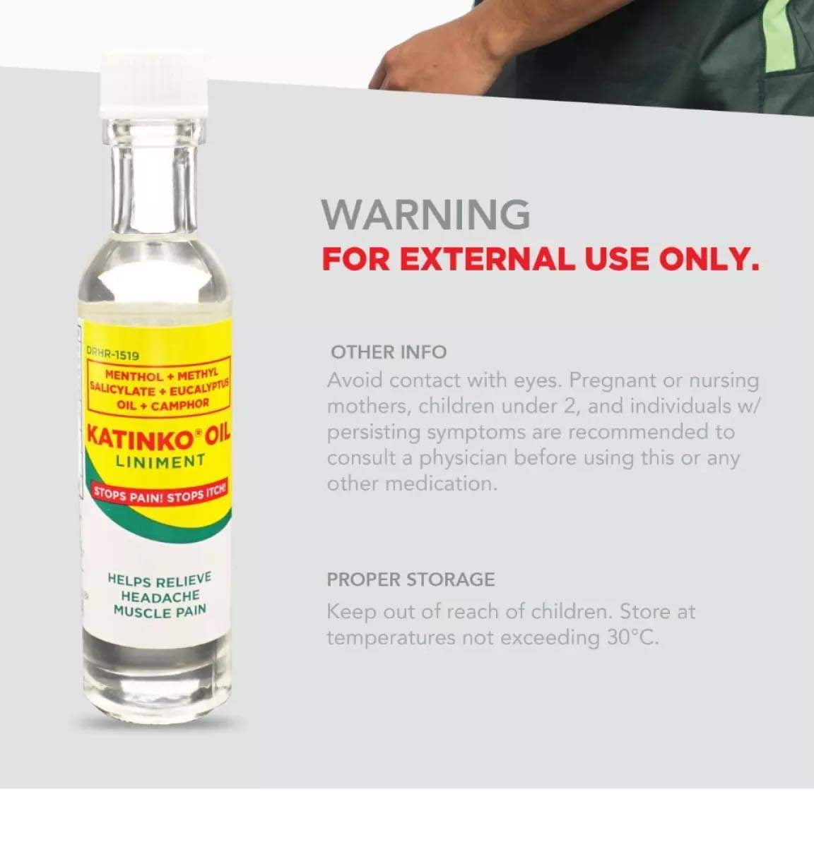 6 Pack Katinko Oil Liniment Rollerball Applicator, 10ml