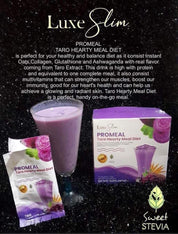 Luxe Slim PROMEAL TARO Hearty Meal Diet Drink, 10 Sachets