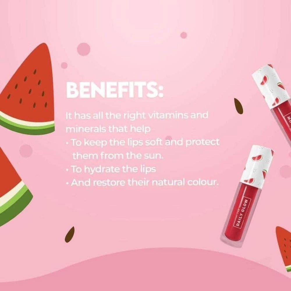 The Daily Glow Essentials Watermelon Lip Oil, 5ml