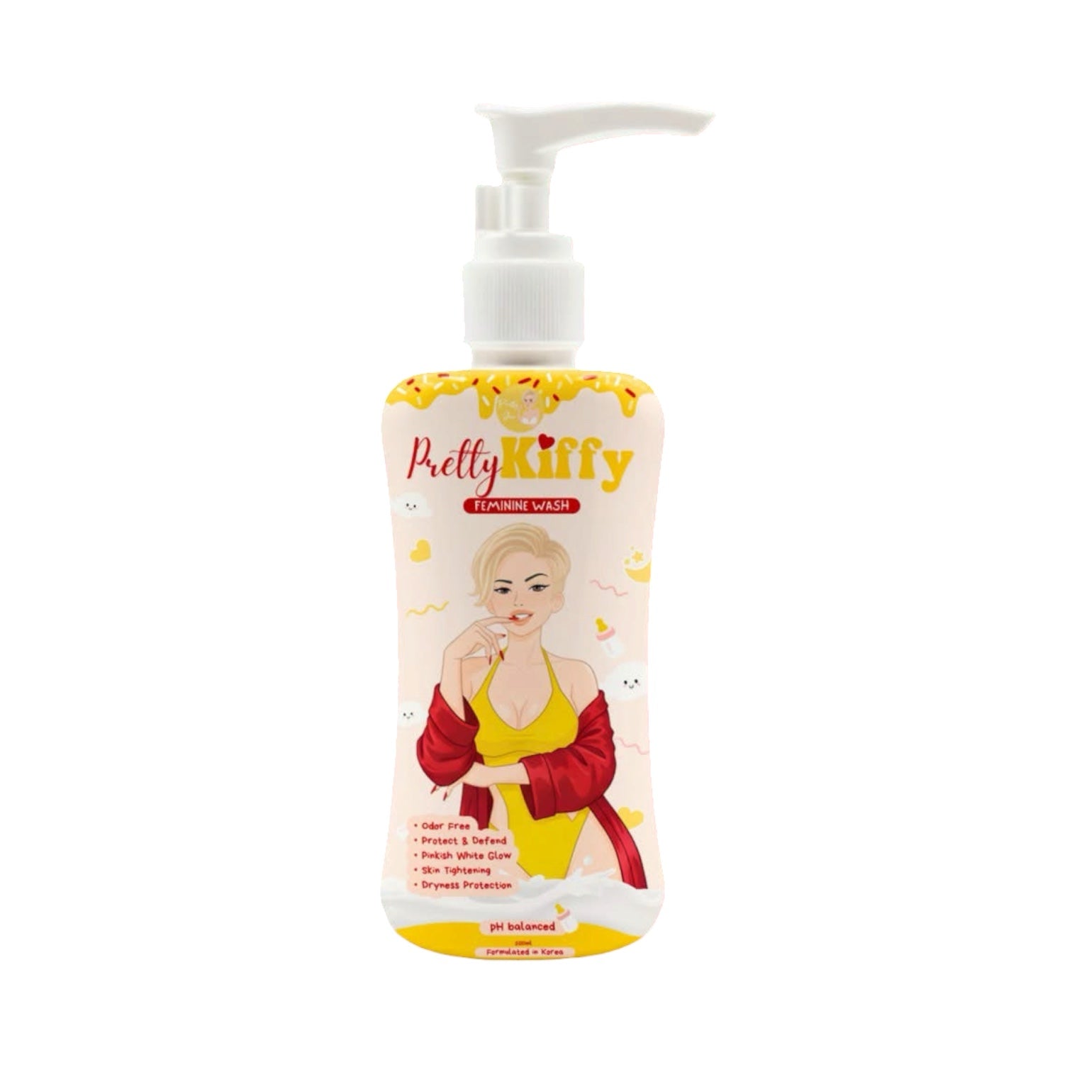 Pretty Kitty Feminine Wash PINKISH GLOW 100ml - pH Balanced & Gentle-Cleansing