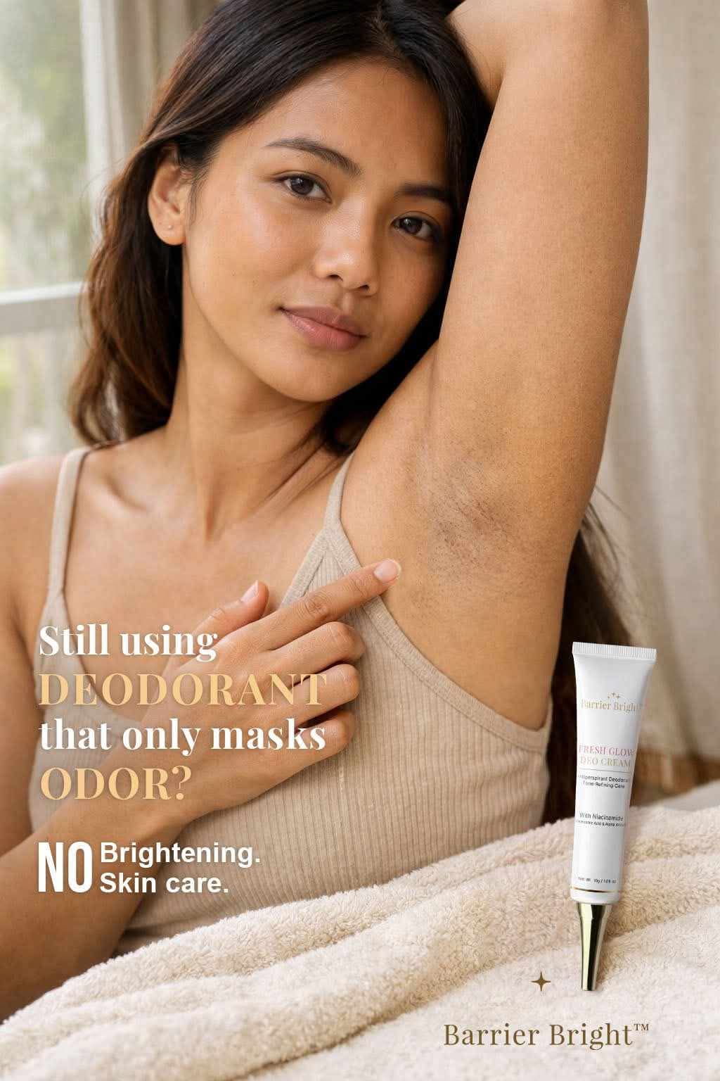 Barrier Bright™ Fresh Deo Cream – Lightweight Underarm Care with Niacinamide & Tranexamic Acid | Helps Reduce Wetness + Supports Smoother, Even-Looking Skin (30g)