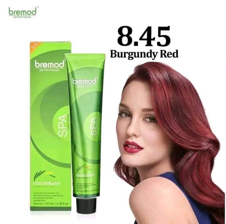 Bremod Performance Burgundy Red 8.45 Hair Color Set