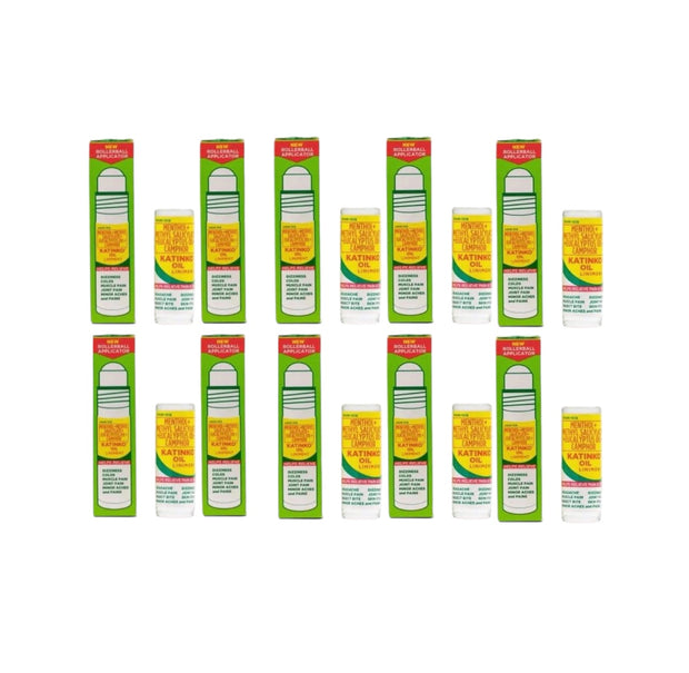 10 Pack Katinko Oil Liniment Rollerball Applicator, 10ml