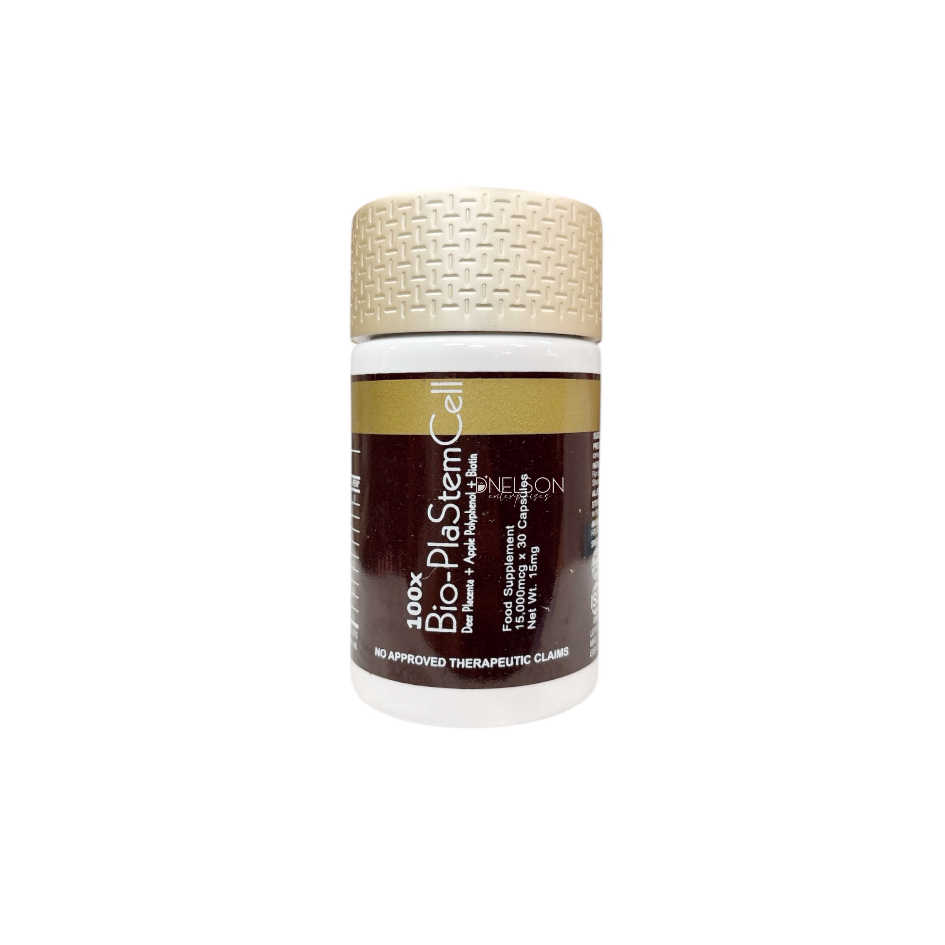 100x Bio-PlaStemCell Deer Placenta + Apple Polyphenol + Biotin supports hair and nail health