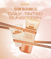 Dear Face Sun Bounce Daily Sunscreen Twin Pack with Dewfense® Technology - Broad Spectrum UVA+UVB Protection (30ml x 2) - Non-Comedogenic & Hypoallergenic