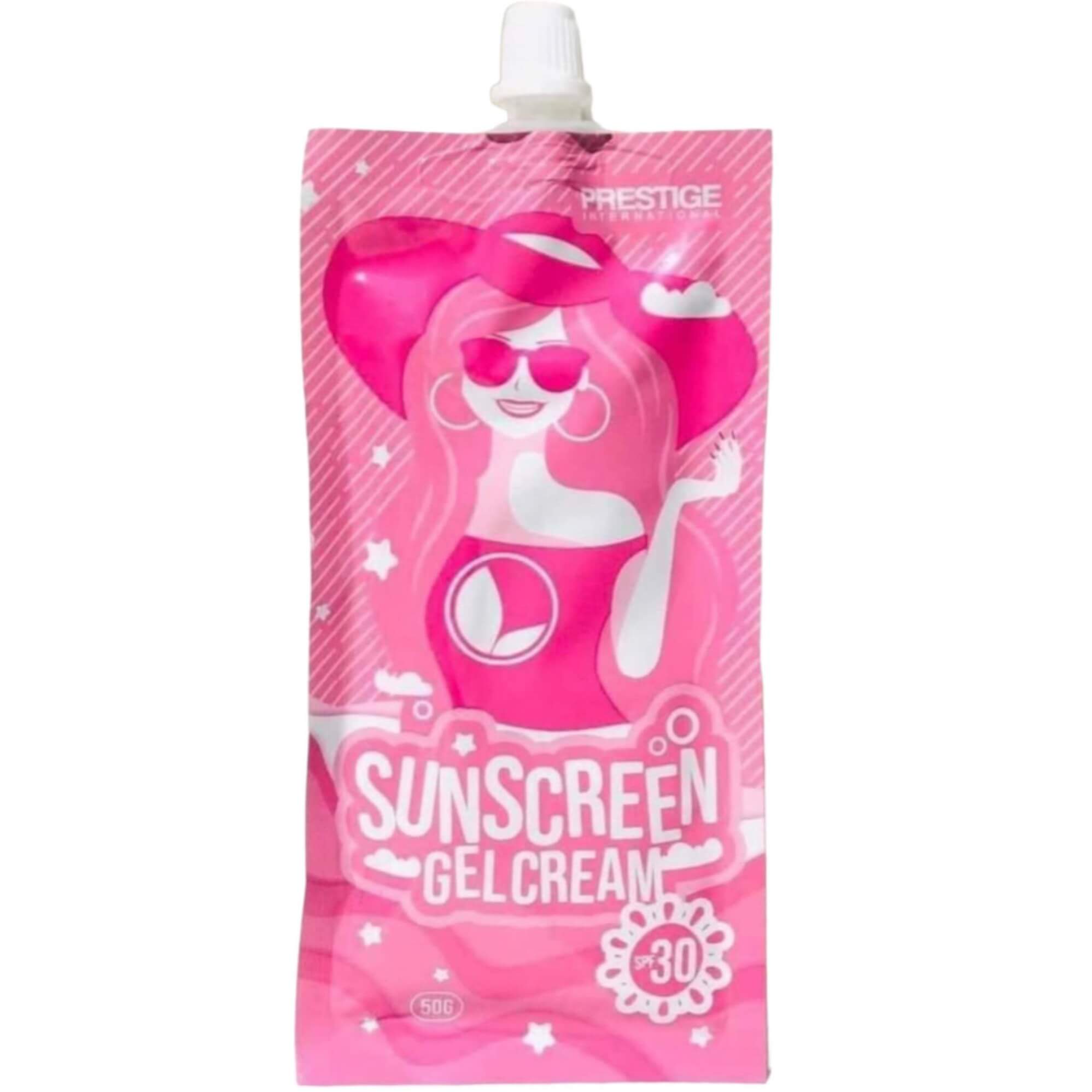 2 Packs Prestige International Sunscreen Gel-Cream SPF 30 absorbs quickly into the skin for non-greasy, comfortable wear
