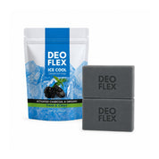 2 Bars Deo Flex Ice Cool Deodorant Soap with activated charcoal and oregano extract for daily cleansing