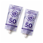 2 Packs ADORN Premium Sunscreen SPF 50 UVA/UVB Broad Spectrum 50ml for a smooth and comfortable skin finish