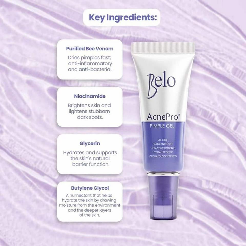 2 Packs Belo AcnePro Pimple Gel, 10g each