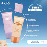 Dear Face Sun Bounce Daily Sunscreen Twin Pack smooth and easy application 30ml x 2