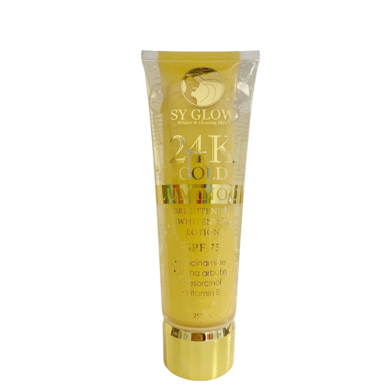 SY GLOW 24K Luminous Brightening Whitening Lotion SPF 75 (250ml)