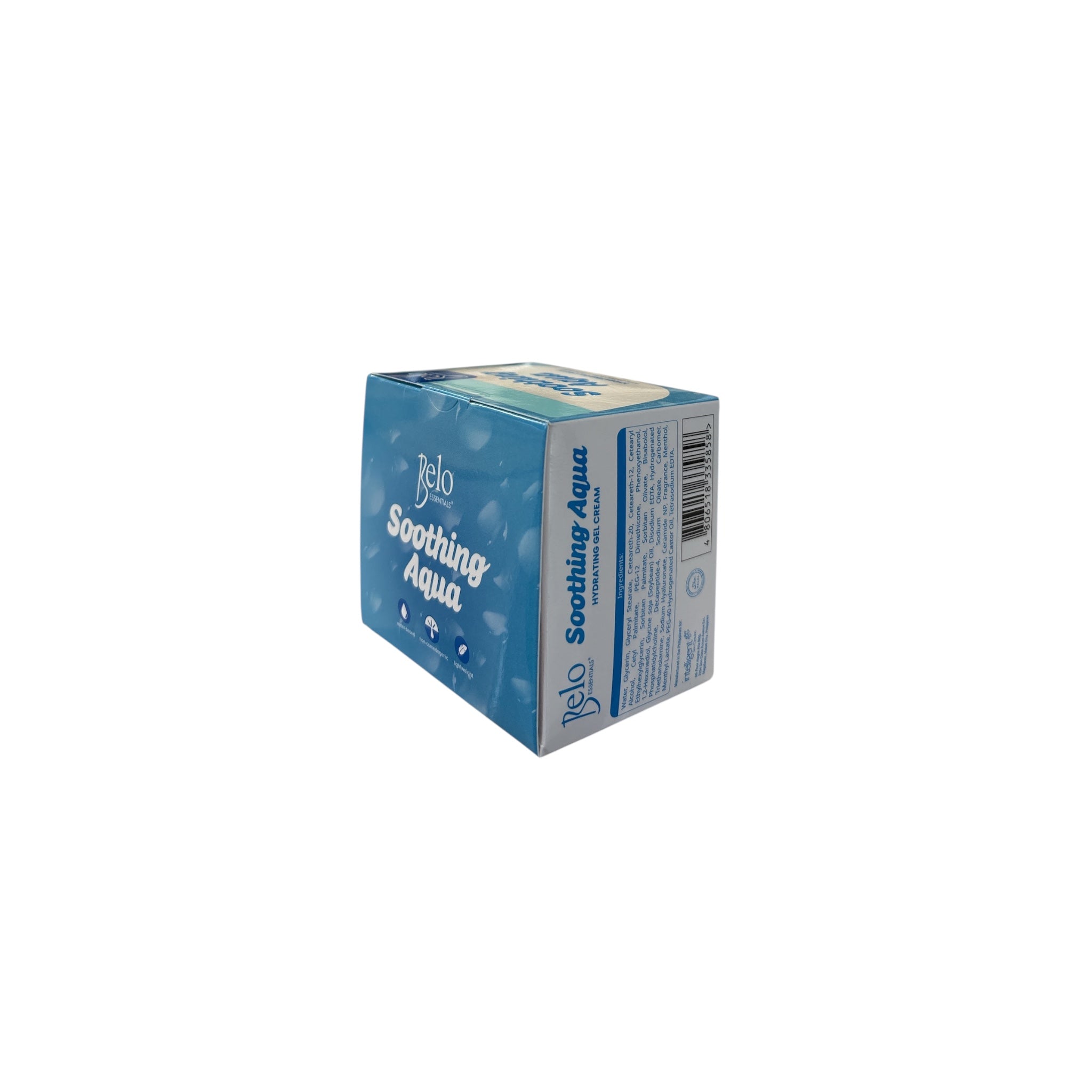 Belo Essentials Soothing Aqua Hydrating Gel Cream - 50g | Infused with Hyaluronic Acid & Ceramides for Ultimate Hydration & Skin Barrier Support