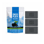 3 Bars Deo Flex Ice Cool Deodorant Soap suitable for daily body cleansing and fresh skin comfort
