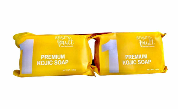 2 Bars Beauty Vault Premium Kojic Soap, 135g Each