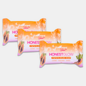 3 Bars Transformed Skin HonestGlow Papaya Kojic Soap, 70g