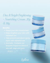 Byfina Brightening Essentials Kit – Radiant Skin Set with Niacinamide, Alpha Arbutin, Tranexamic Acid, Pearl Extract & Suizenji Blue Algae – Cleanser, Toner & Nourishing Cream for Glowing Complexion