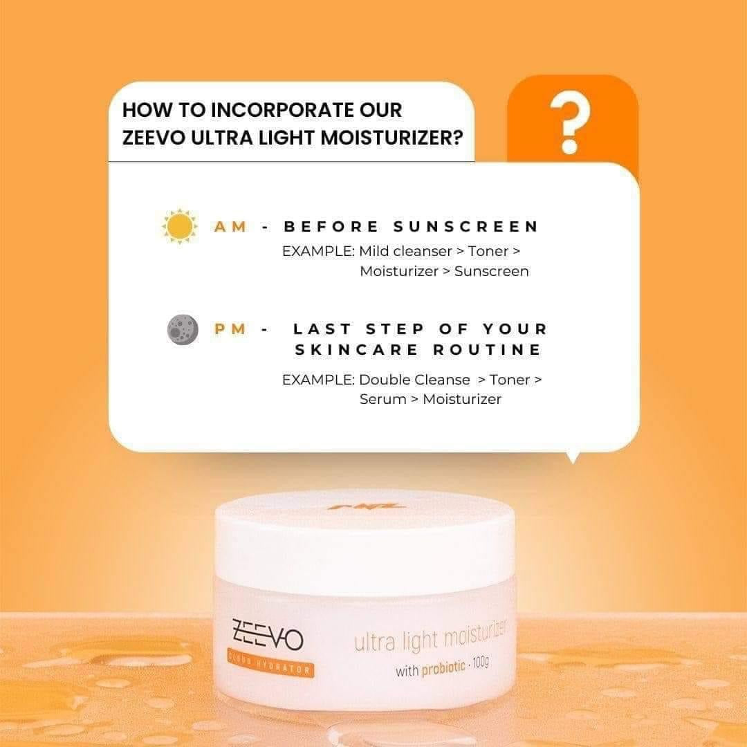 Zeevo Cloud Hydrator Ultra Light Moisturizer with Probiotic (100g)