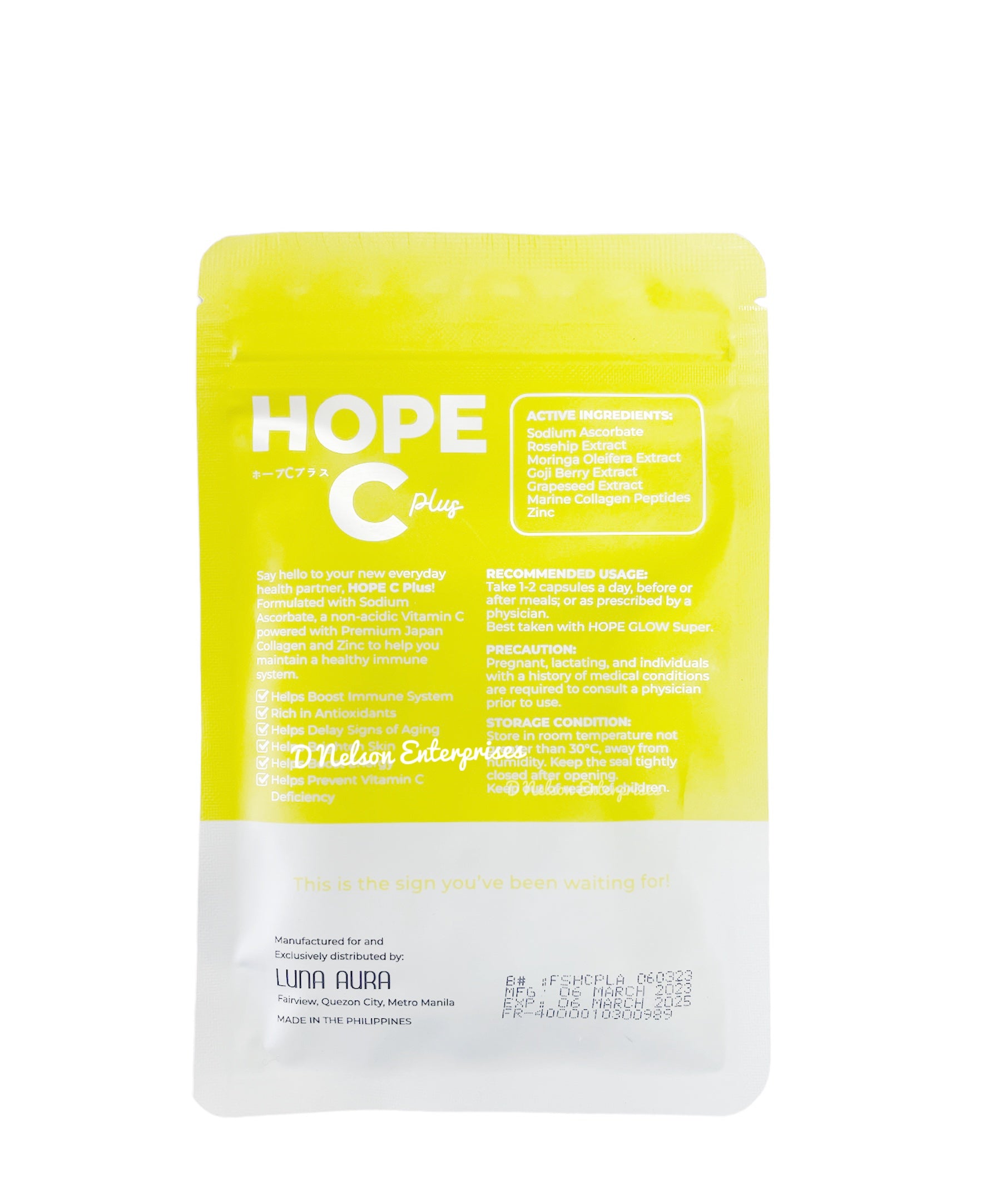 Luna Aura HOPE GLOW Skin Pro Glutathione & Probiotic & Hope C Plus Bun D Nelson Enterprises Luna Aura HOPE GLOW Skin Pro Glutathione & Probiotic & Hope C Plus Bun D Nelson Enterprises