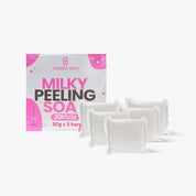 Habibi Skin Milky Peeling Soap 5 Bars Set with Gentle Exfoliation
