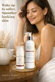 Barrier Bright™ Night Repair Duo – Barrier Repair Lotion 250ml + Night Correct Cream (Retinal) 30g | Overnight Hydration + Skin Renewal Support